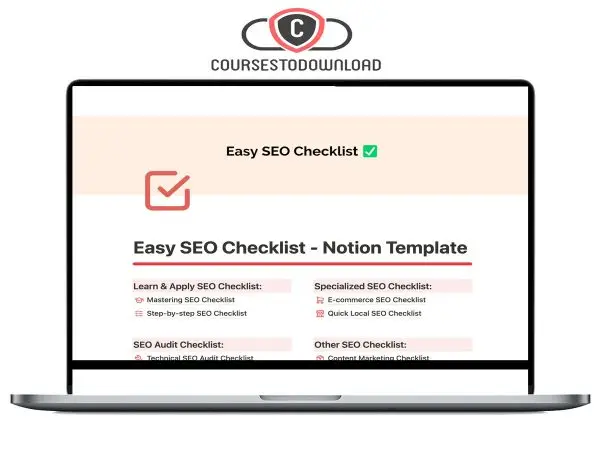 easy seo checklist notion - Easy SEO Checklist - Notion Template